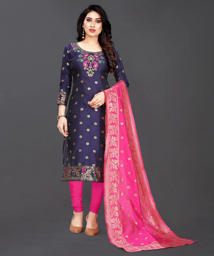 jacquard-woven-kurta-churidar-material