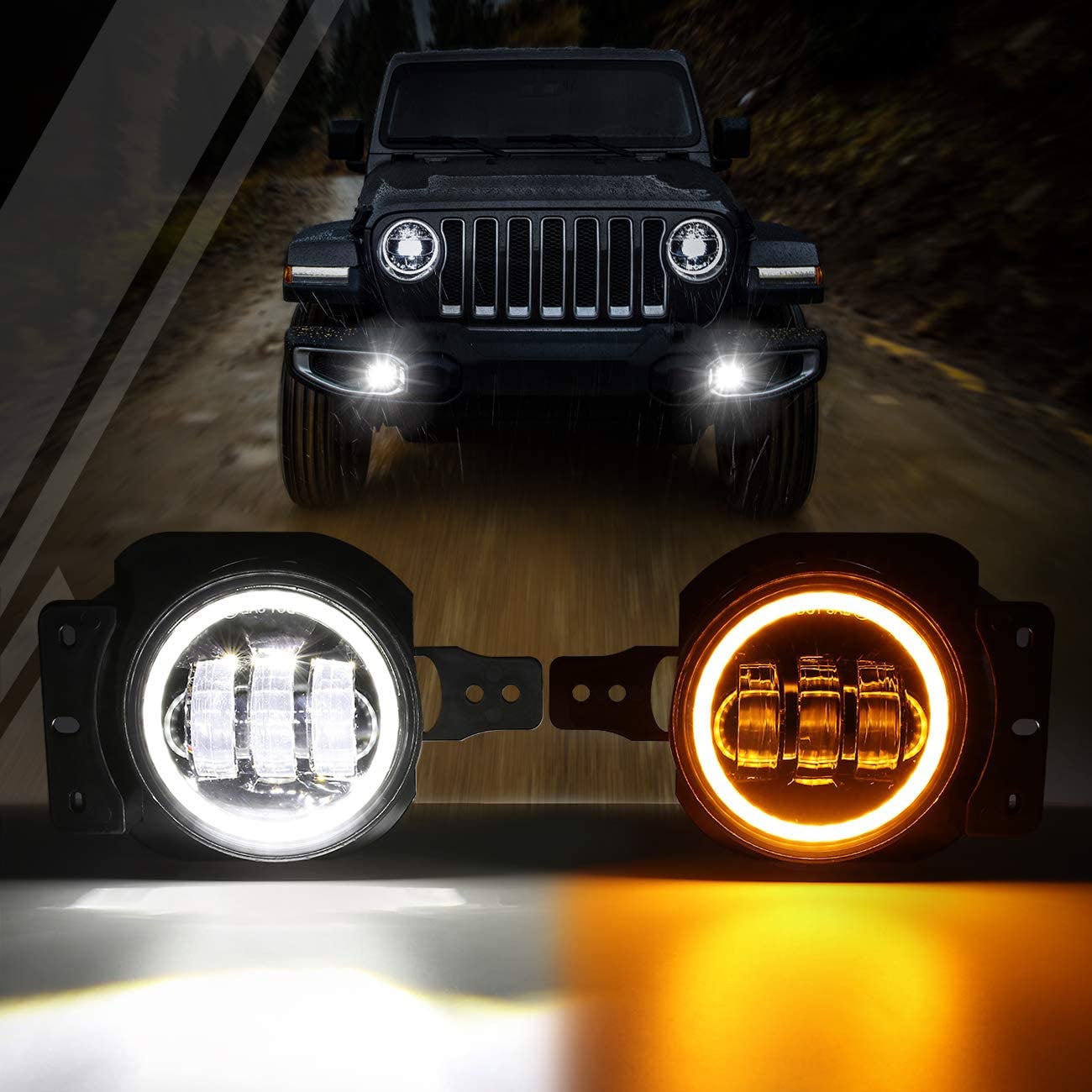 Jeep Wrangler JL-LED Fog Lights – Auxbeam Led Light