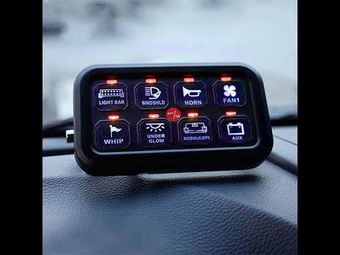 Auxbeam 8 Gang Switch Panel | Off Road Light Controller for Truck