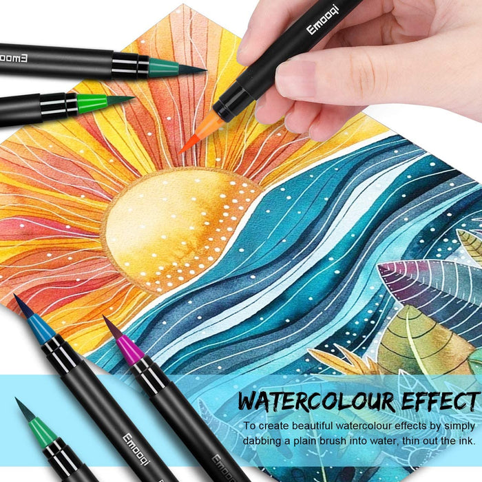 Watercolor Brush Pens - 24 Markers – Brite Crown