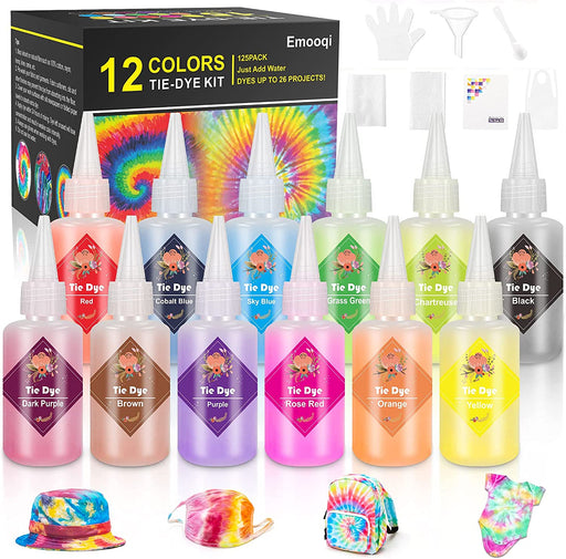 Emooqi 26 Colors Tie Dye Kits