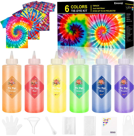 Tie Dye Kit with 26 Colors, Aprons, and Gloves, Tie Dye for DIY Fabric –  BrightCreationsOfficial