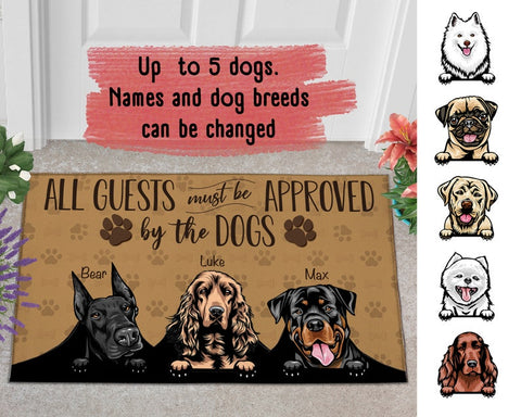 15+ Eye-Catchy Personalized Dog Doormats For Your Home