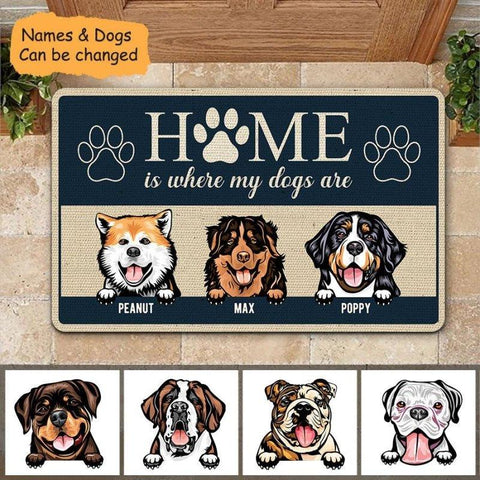 15+ Eye-Catchy Personalized Dog Doormats For Your Home