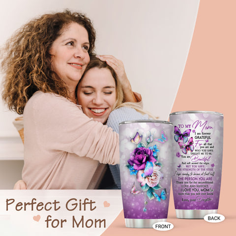  Birthday Gifts for Mom Thank You Gift Idea for Mom,Mother's  Birthday Gifts Unique Grateful Gifts for Mom New Mom First Time Moms  Pregnant Woman with Best Mom Ever Insulated Tumbler 