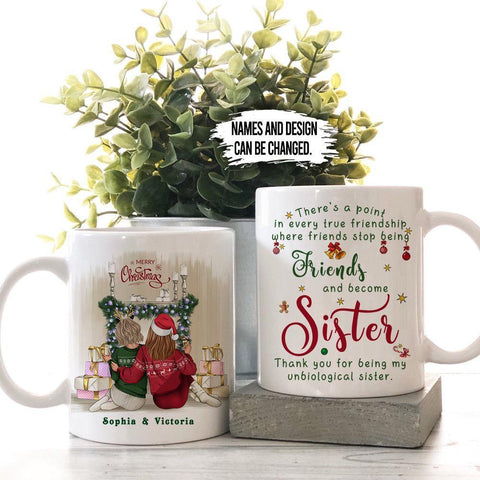 Custom Best Friend Gift Thank You For Being My Unbiological Sister Best  Friend | eBay