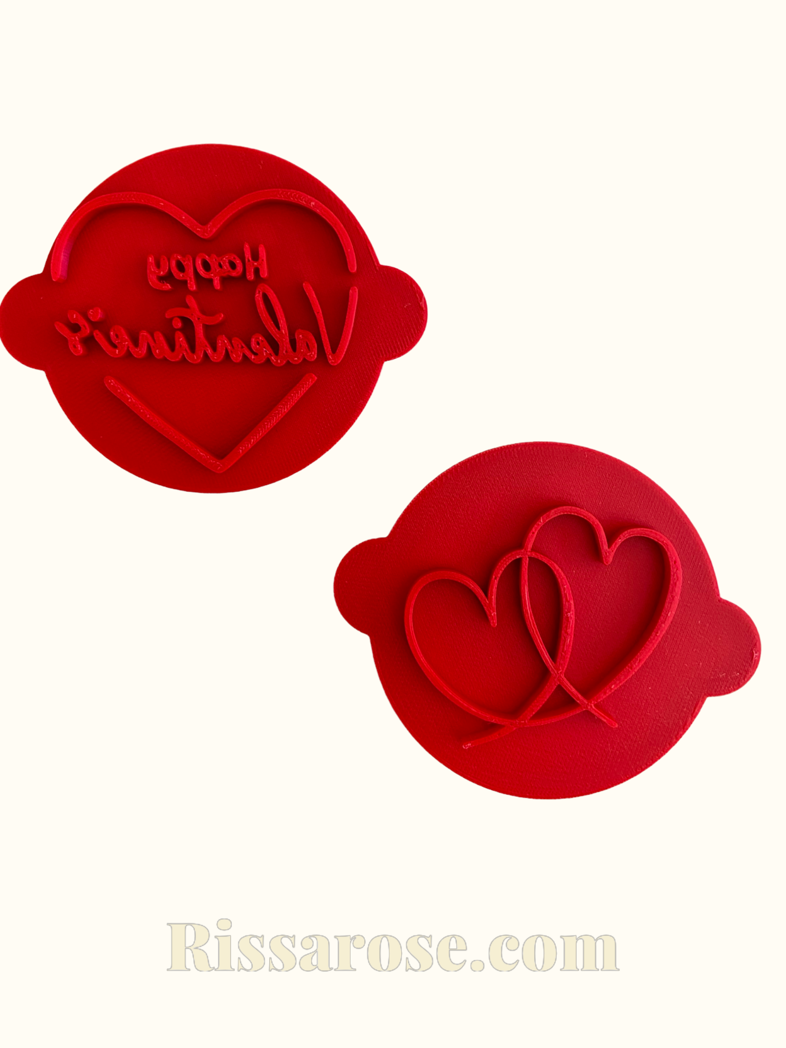 Valentine's Day Cookie Cutter & Stamp - Square Heart Happy