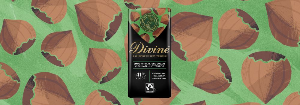 Divine Dark Chocolate with Hazelnut