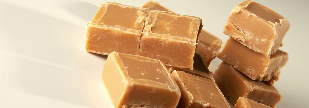 Vegansk fudge med saffran