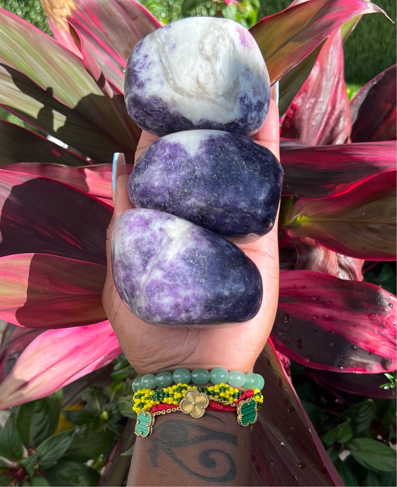 Lepidolite Palm Stone (Large)