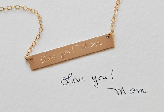 DAINTY signature necklace • Handwriting necklace in sterling silver •  Keepsake necklace • Memorial gift • Keepsake necklace CHN13
