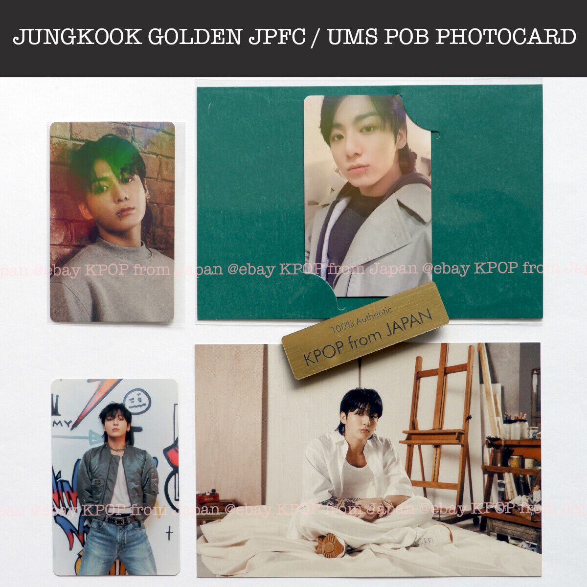 JUNGKOOK GOLDEN Japan JPFC Weverse UMS Japan Lucky draw photocard