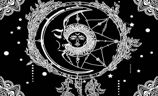 Sun Moon Dreamcatcher Tapestry