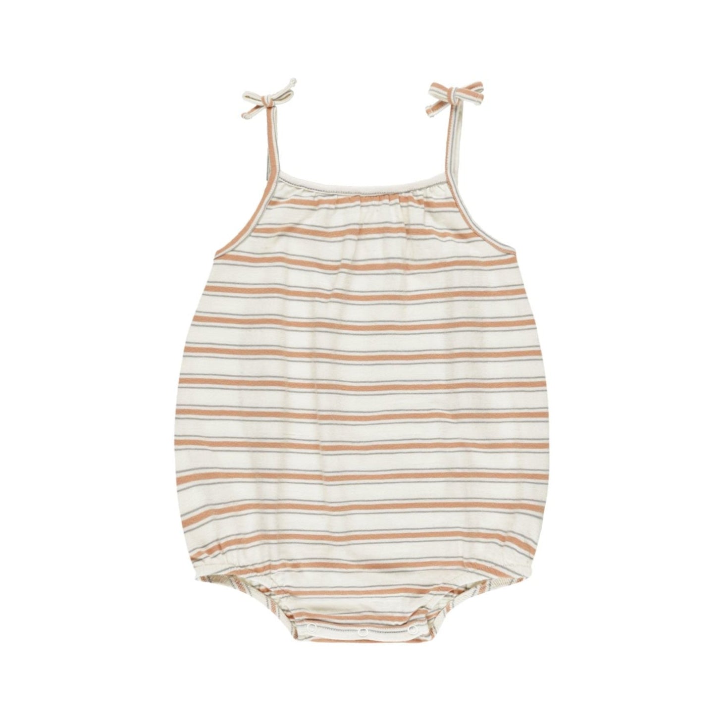 Nala Romper || Grapefruit Stripe