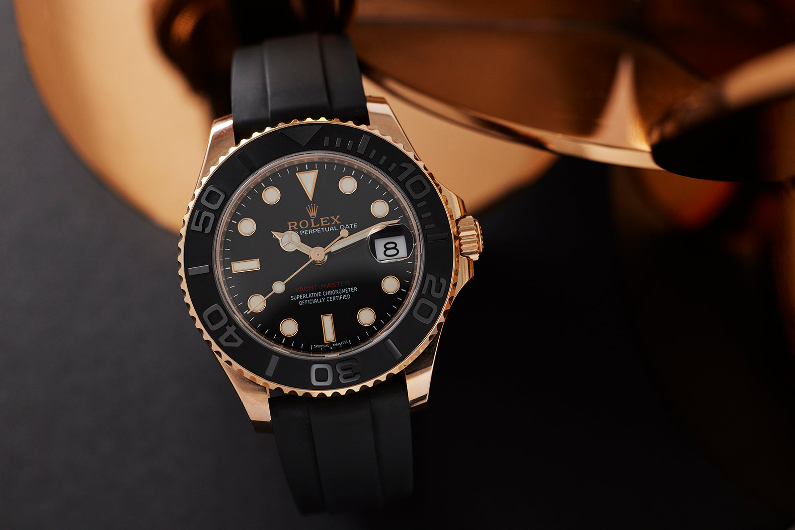 37mm yacht master rose gold