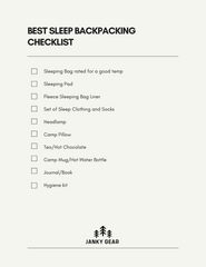 Best Sleep while Backpacking Packing List.