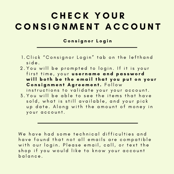 Consignment Account Janky Gear