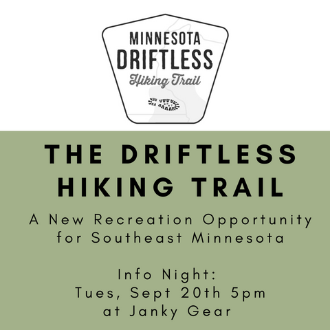 The Driftless Hiking Trail. Janky Gear Info Night