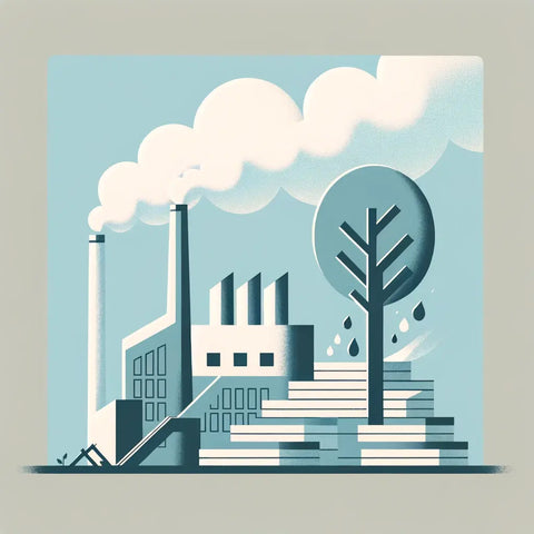 Factory and paper business production