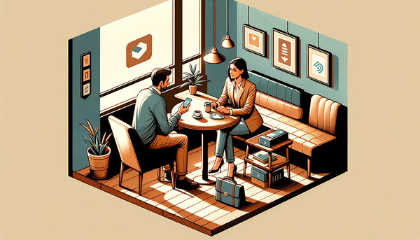 meeting at a coffee shop