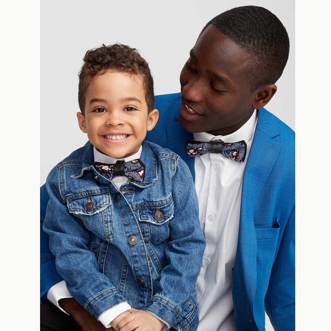 Coo-Mon Father-son African Print ankara bow ties set