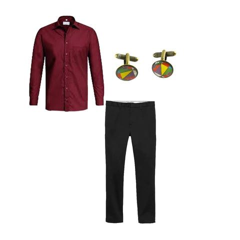 Les boutons de manchette Coo-Mon offrent un style unique et sophistiqué à un blazer ou une chemise classique.
