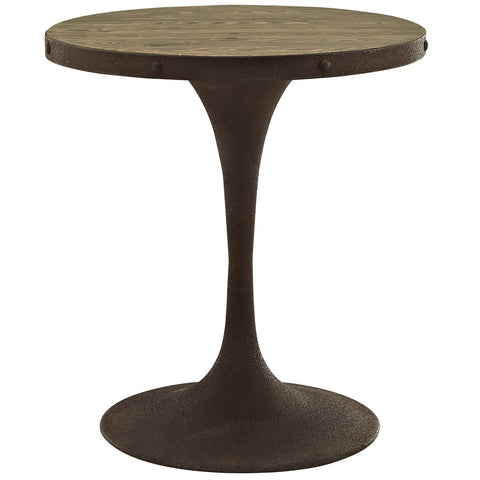 Drive 28" Wood Top Dining Table in Brown
