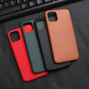 Ultra Thin Litchi Texture PU Leather Case for iPhone - applesmartshop