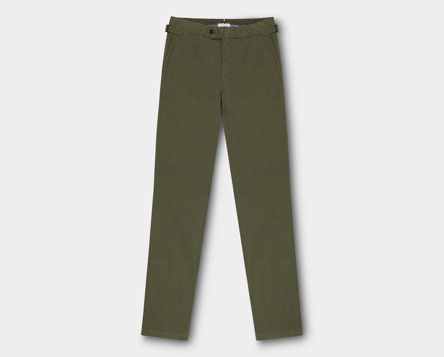 Newman Olive Chino Trousers
