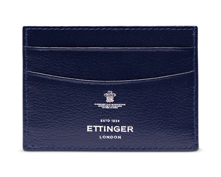 Flat Credit Card Case in Marine Blue