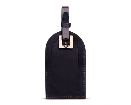 Luggage Tag with Security Flap in Navy