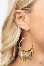 Load image into Gallery viewer, Radiant Chimes - Gold - Earrings - Paparazzi

