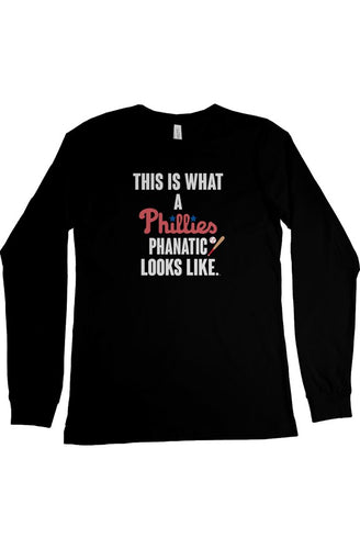 Phillies Phan Premium Black Long Sleeve Tee – All Things Philly