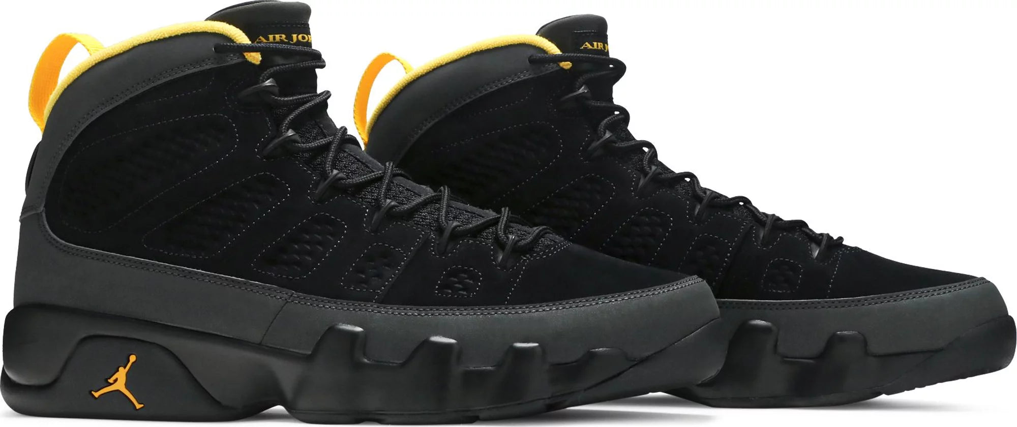 black gold jordan 9