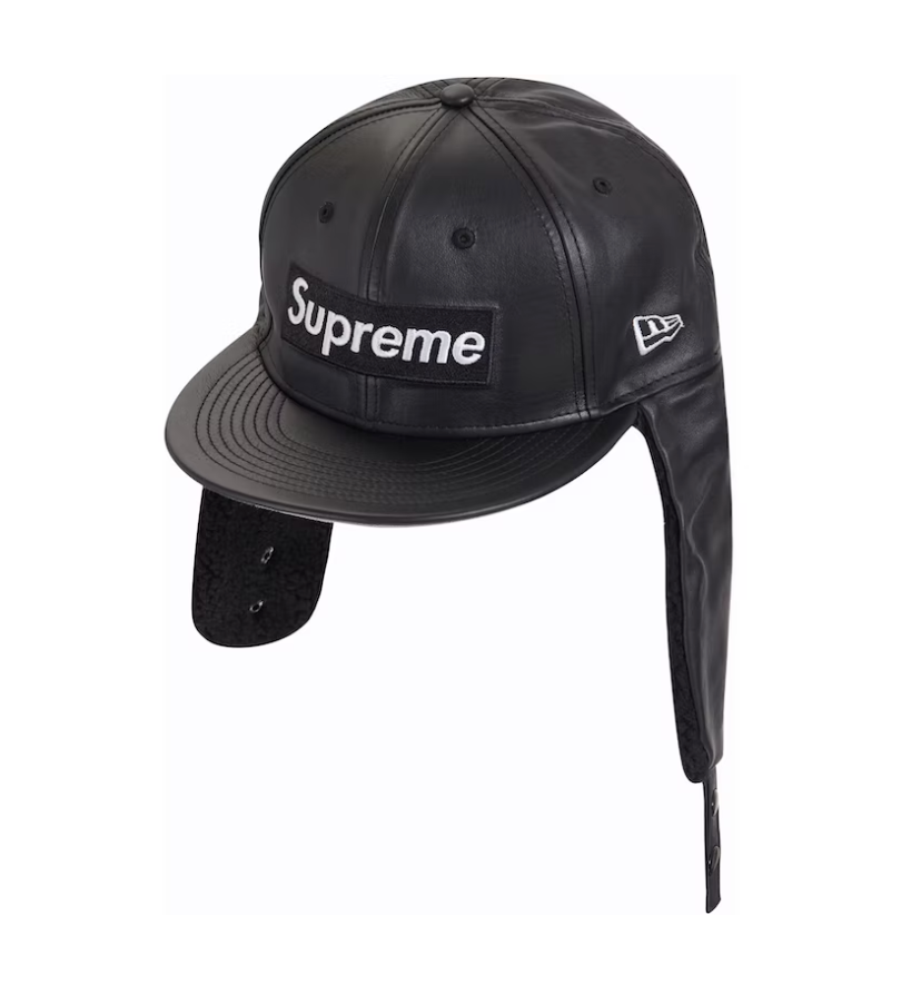 Leather Earflap Box Logo New Era 3/4-