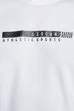 Beyaz Erkek Kısa Kollu T-Shirt 22B-1103 - Nasj Fashion