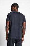 Siyah Erkek Kısa Kollu T-Shirt 22B-1128 - Nasj Fashion