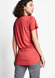 Tarçın Kadın Kısa Kollu T-Shirt 21S-2208-21N - Nasj Fashion
