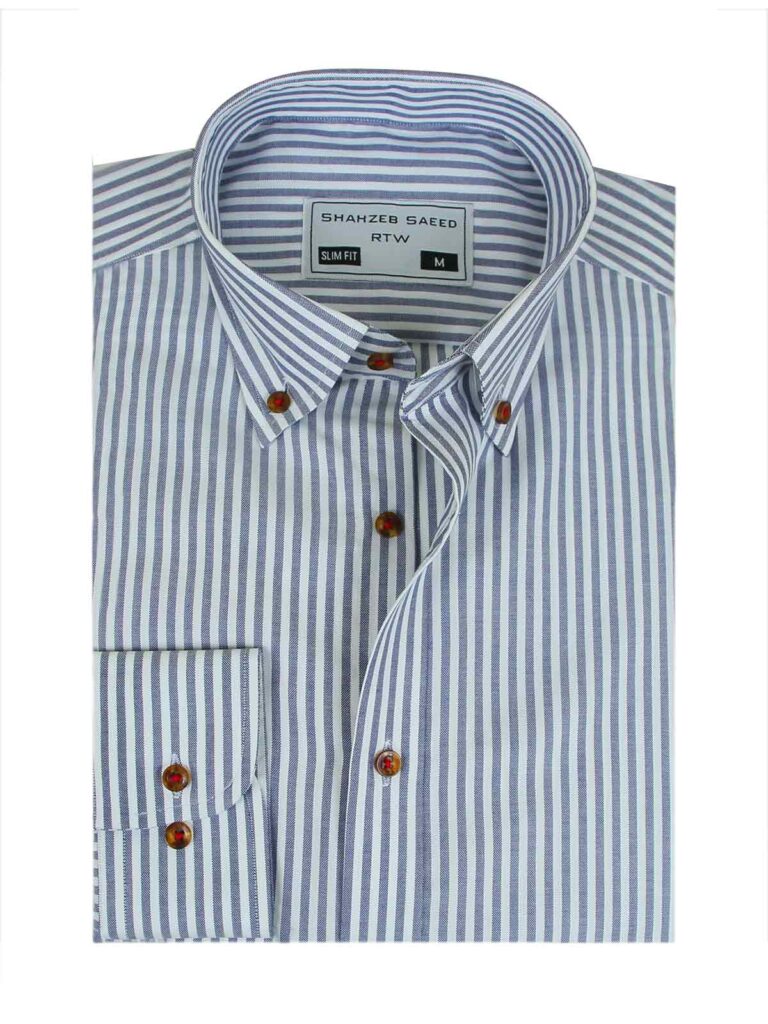 2- Button-Down Men Shirt  Sometimes an oxford button-up or button-down is perfect for professional suiting. A classic button-down collar oxford or dress shirt provides a good comeback since new with the more preppy style. The collar stands strong and raises your face look in the right way.