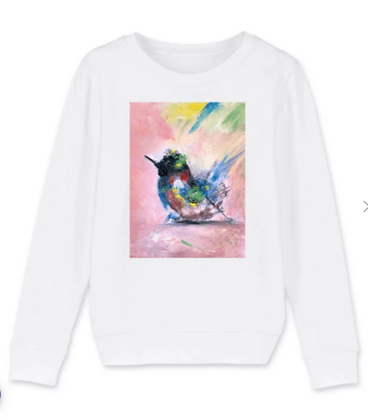 Organic Cotton Abstract Bird Sweatshirt