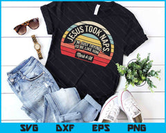 Retro Jesus Took Naps Mark 438 Christian Faith SVG PNG Digital Cutting Files