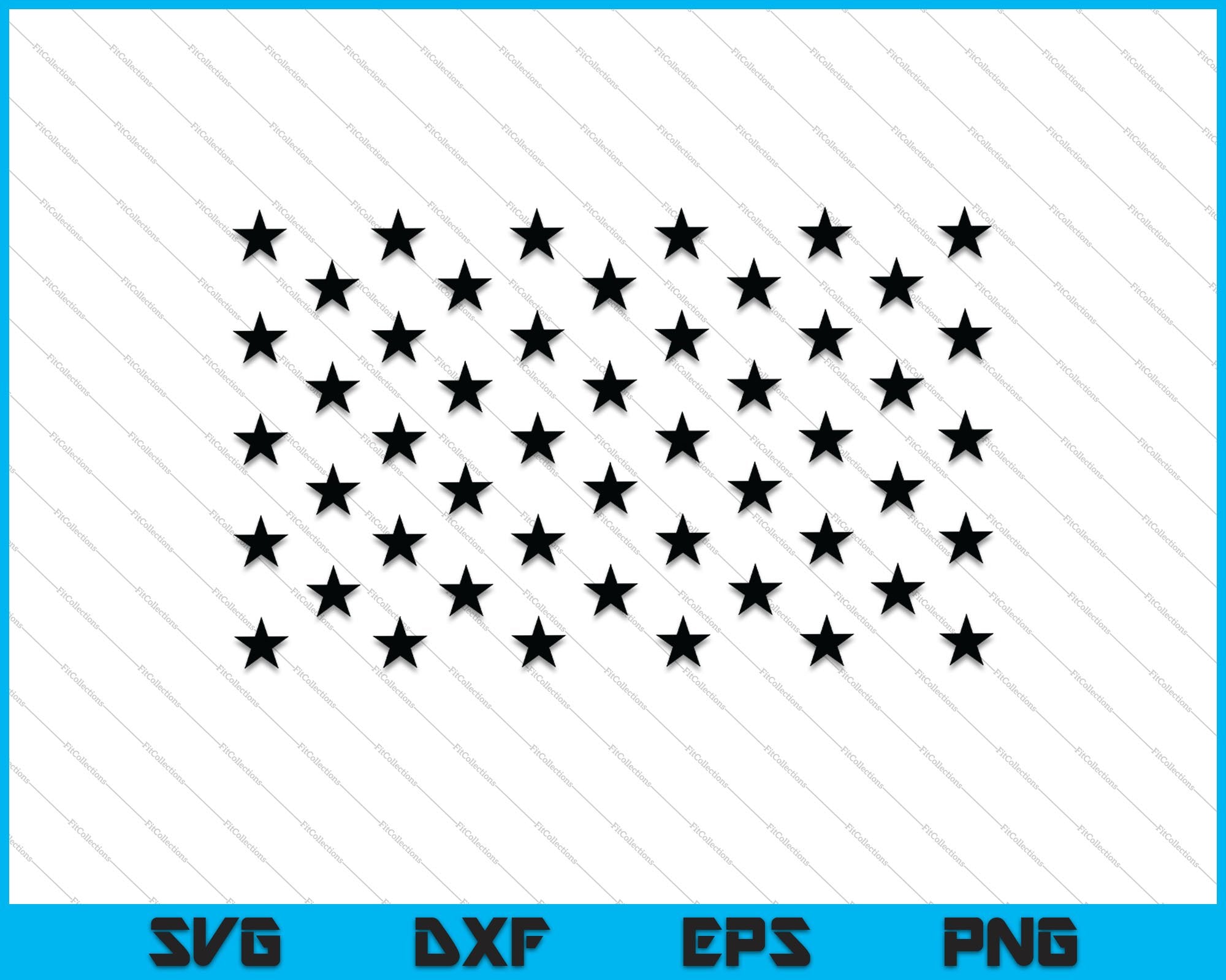Download 50 American Union Us Flag Stars Svg Png Printable Files Creativeusarts