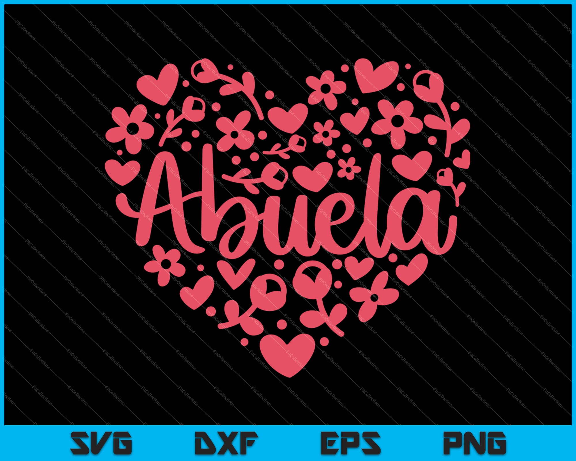 Abuela Heart Happy Mother S Day Love Mom Svg Png Files Creativeusarts