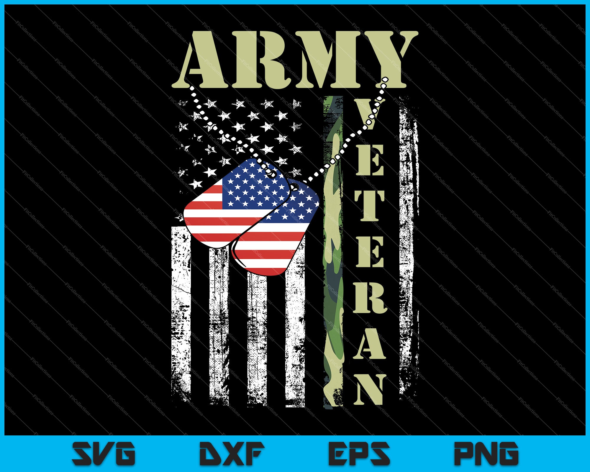 American Flag Camo Proud Us Army Veteran SVG PNG Files – creativeusarts