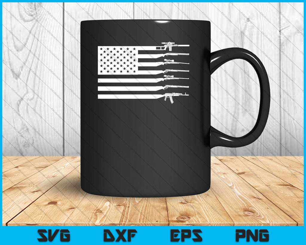 Download American Flag Made With Guns Svg Png Printable Files Creativeusarts