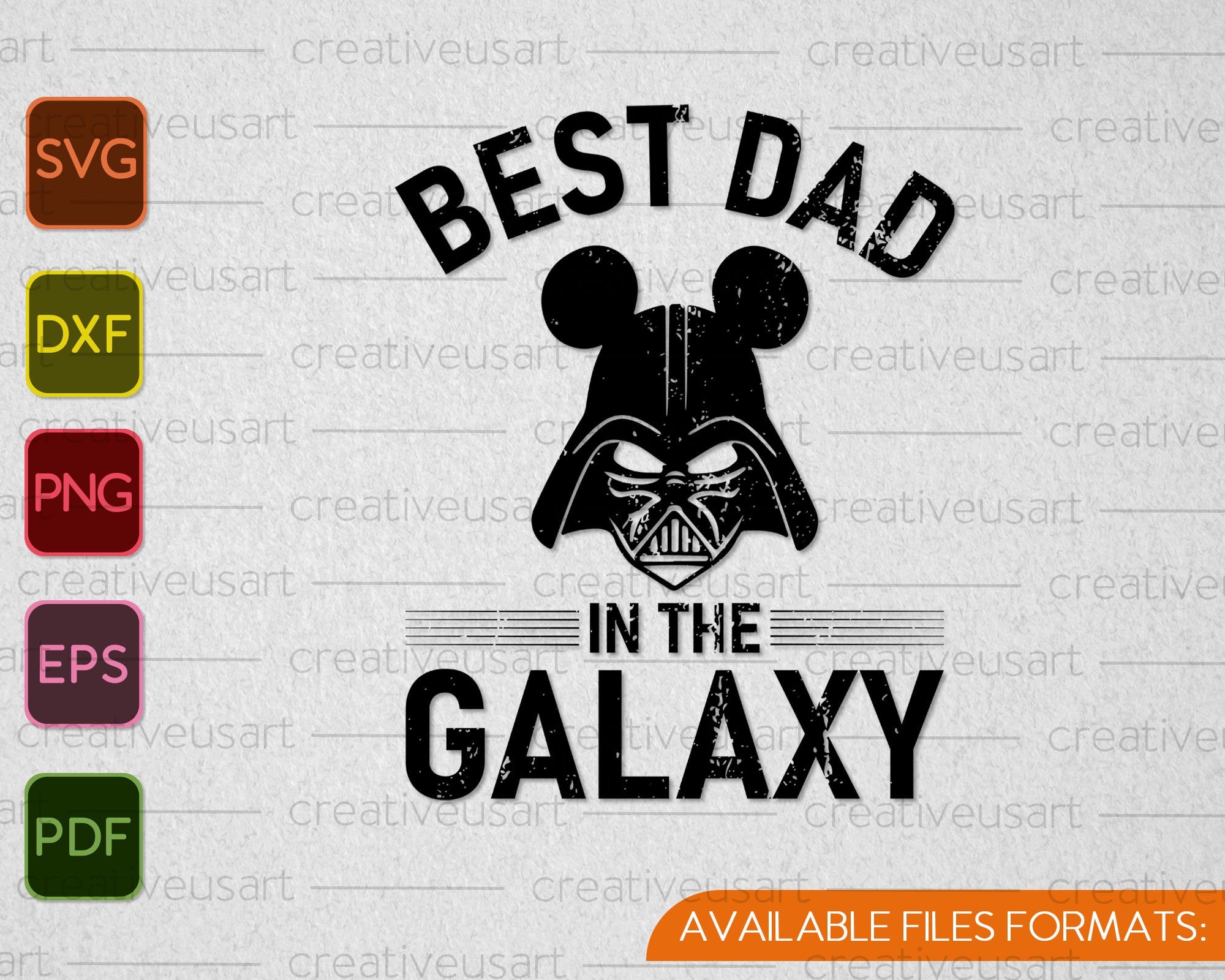 Best Dad In The Galaxy Disney Svg Png Cutting Printable Files Creativeusarts