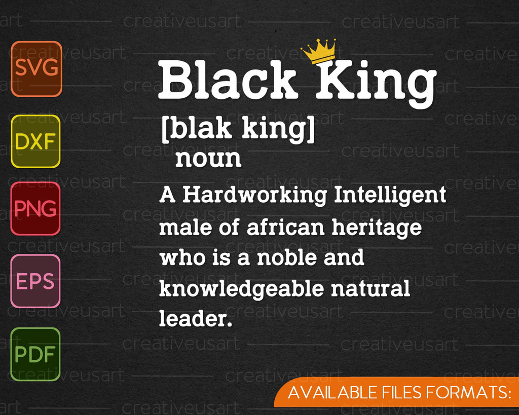 Free Free Black King Definition Svg