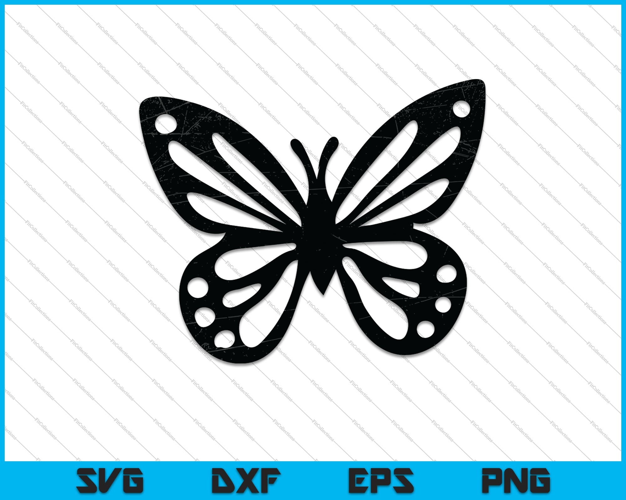 Pink And Black Butterfly Svg Png Cutting Printable Files Creativeusarts