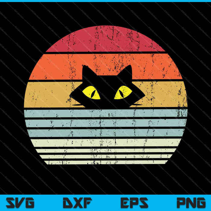 Vintage Cat Shirt SVG PNG Cutting Printable Files