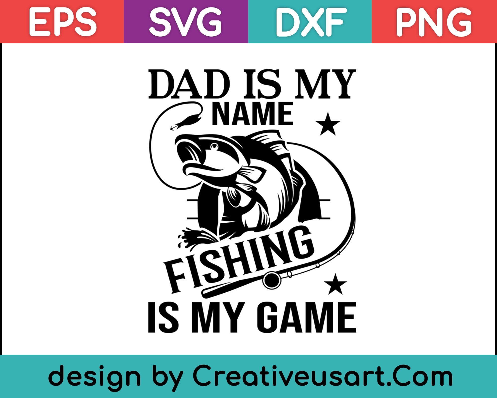 Download Dad Is Fishing Is My Game T Shirt Father S Day Gifts Svg Files Creativeusarts